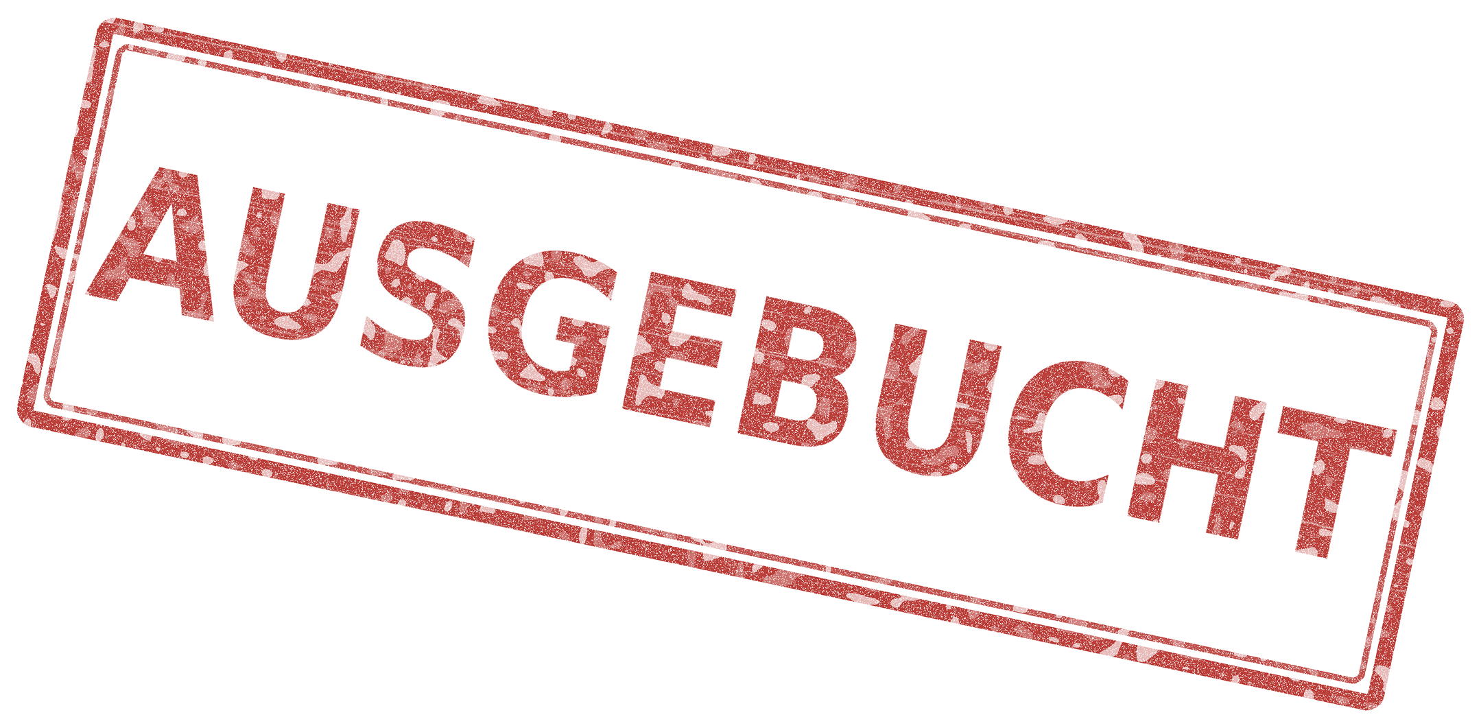 ausgebucht stempel